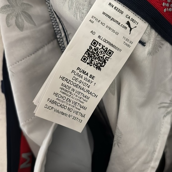 PUMA Men's Navy Blue Tapered Tech Golf Dress Pants Polyester Spandex 30W/30L - Picture 10 of 10